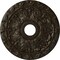Ekena Millwork Spring Leaf Medallion (Canopies up to 5 5/8"), 19 7/8"OD x 3 5/8"ID x 1 1/4"P, Stone Hearth Crackle CM19SPSHC - alternate 1